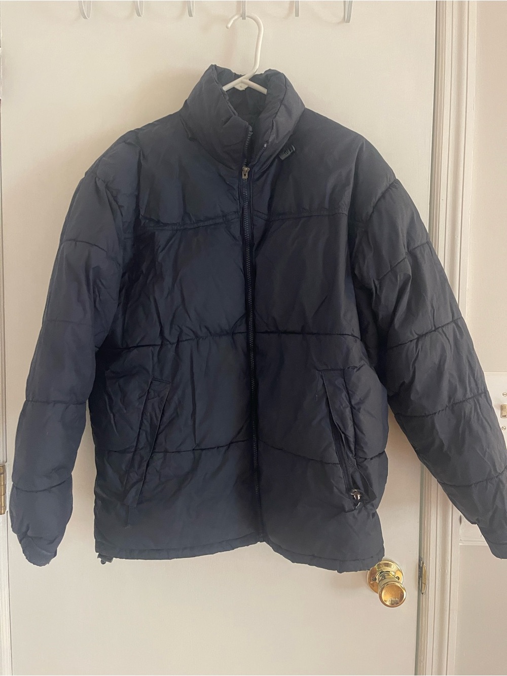 Steve & Barry's Dark Navy Double Down Puffer Jacket